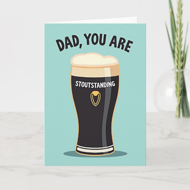 Sweet Fathers Day Stout Card (Front)