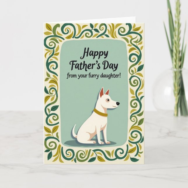 Sweet Fathers Day Vines Card (Front)