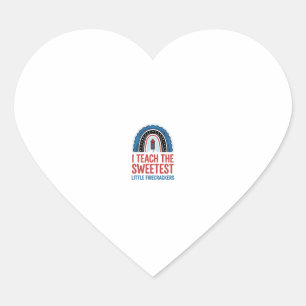 Sweet Firecracker Teacher Vintage Vector Shirt_1 Heart Sticker