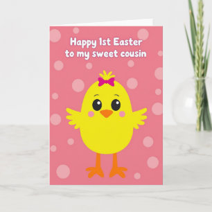 Sweet First Easter Cousin Card