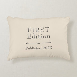 Sweet First Edition Customisable  Decorative Cushion