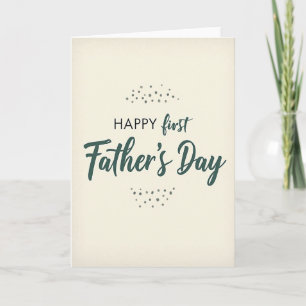 Sweet First Fathers Day Script Card