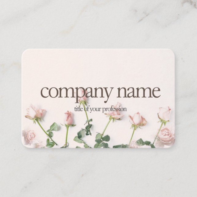 Sweet Floral Business Card (Front)