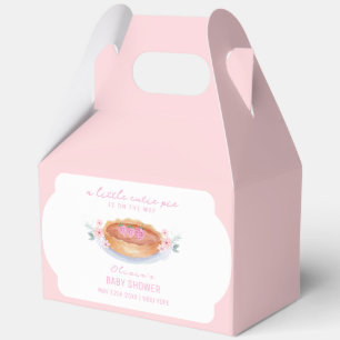 Sweet Floral Cutie Pie Raspberry Baby Shower Favour Box