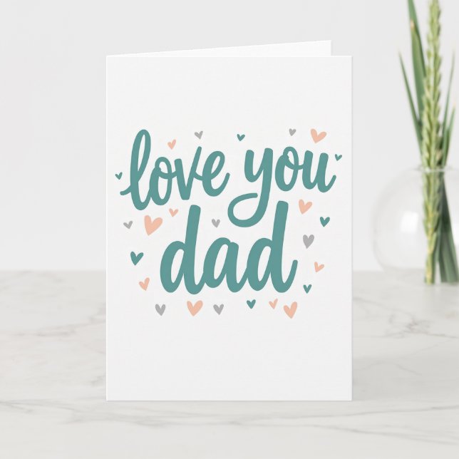 Sweet Floral Fathers Day Card (Front)