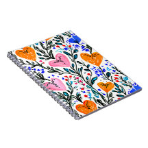 Sweet Floral Heart Notebook