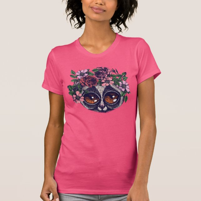 Sweet Floral Lemur T-Shirt (Front)