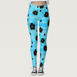 Sweet Floral Pattern Leggings