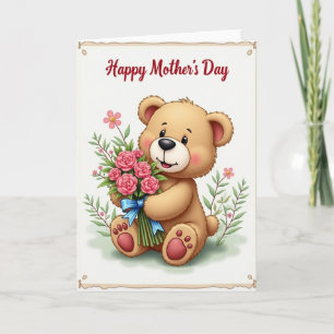 Sweet Floral Ursine Card