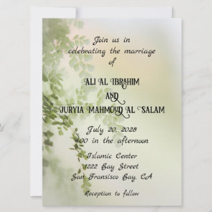 Sweet Floral Wedding Invitation
