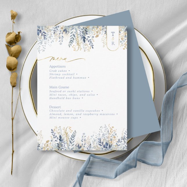 Sweet Floral Wedding Menu ID1045 (Creator Uploaded)