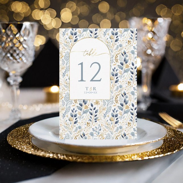 Sweet Floral Wedding Table Number ID1045 (Creator Uploaded)