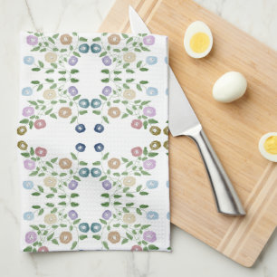 Sweet Flowered Kitchen Towel