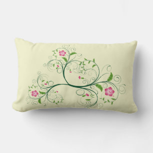 Sweet Foral Lumbar Pillow