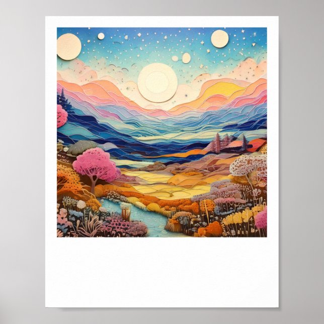Sweet Forest Psychedelic Landscapes Sublime Nature Poster (Front)