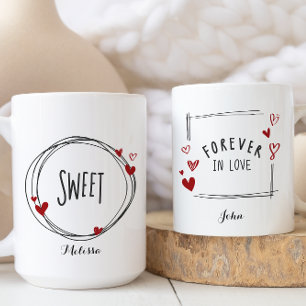 Sweet Forever Love Valentines Day Couple Coffee Mug