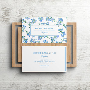 Sweet Forget-Me-Not Pattern Business Card