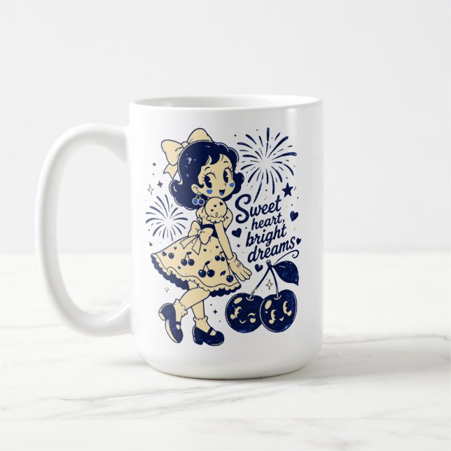 Sweet Fourth of July Independence Day Coffee Mug (Left)
