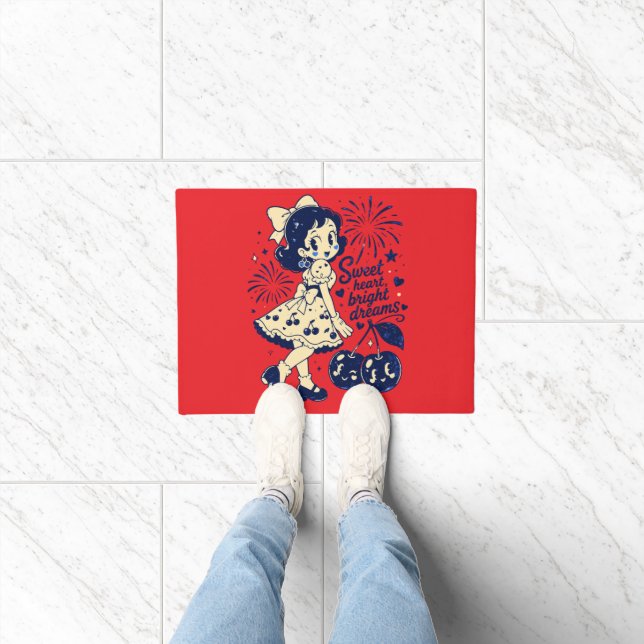 Sweet Fourth of July Independence Day Doormat (Indoor)