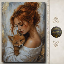 Sweet Fox Companion Decoupage