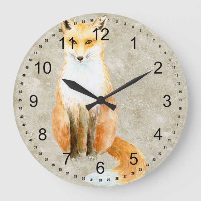 Sweet Fox Large Clock (Front)