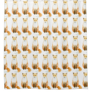 Sweet Foxes Shower Curtain