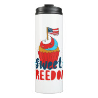 Sweet Freedom Cupcake 4th of July Art 4th of July