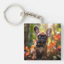 🐶💗Sweet Frenchie puppy in a jungle