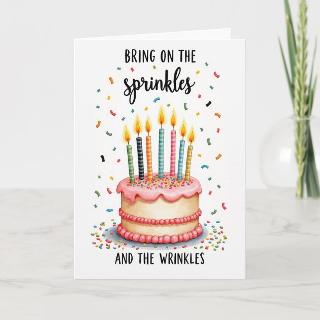 Sweet Frosted Cake Card (Front)