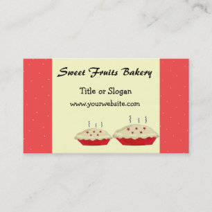Sweet Fruits Bakery Design Business Card