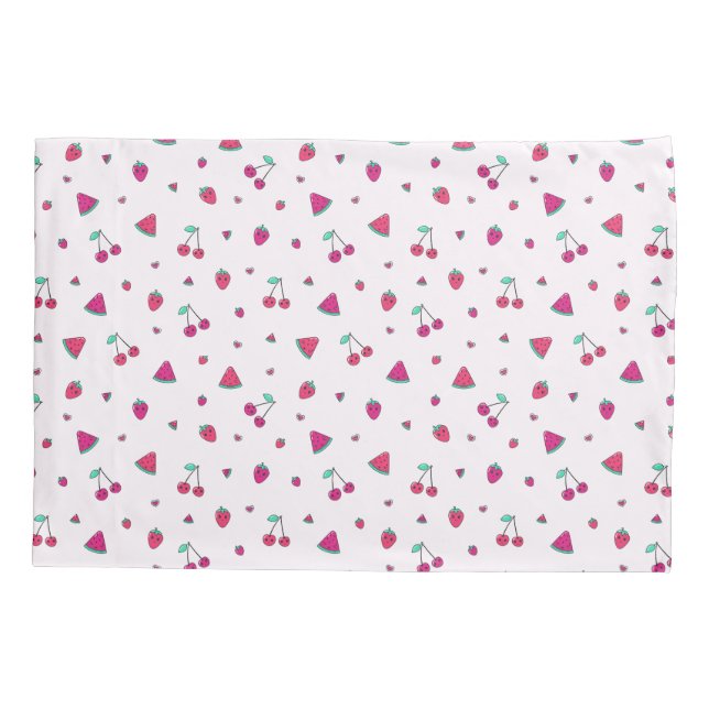 Sweet Fruits Kawaii  Pillowcase (Back)