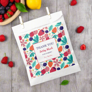 Sweet Fruits Thank You Berry Much Baby Shower Favour Bags