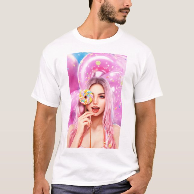 Sweet & Fun: Happy Doughnut T-Shirt (Front)