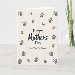 Sweet Fur Baby Mothers Card