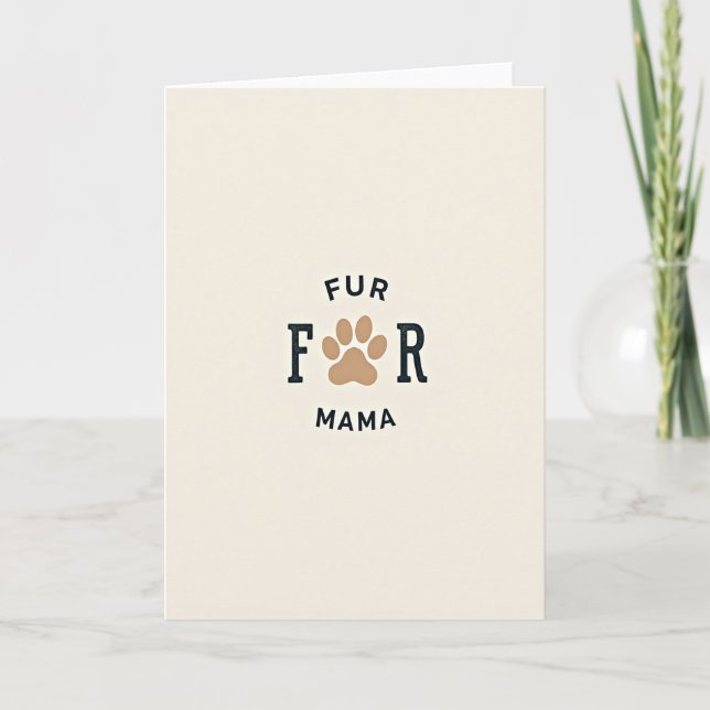 Sweet Fur Mamas Day Card (Front)