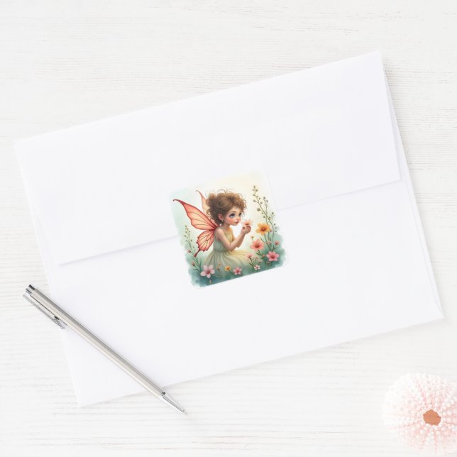 Sweet Garden Fairy Sticker (Envelope)