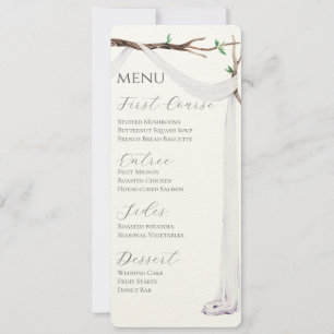 Sweet Garden Menu Invitation