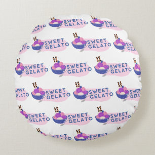 sweet gelato round cushion