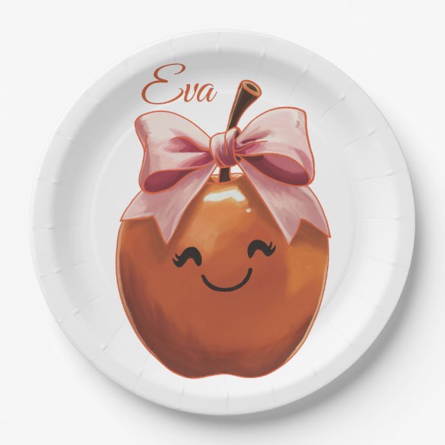 Sweet Gift Apple Paper Plate (Front)