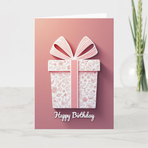 Sweet Gift Box Birthday Card
