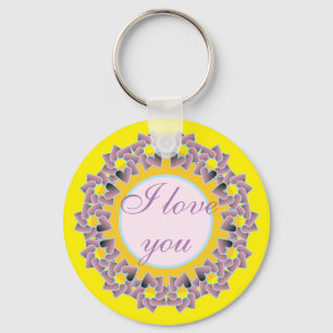 Sweet Gifts and Favours Floral Design. Key Ring