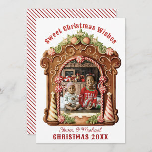 Sweet Gingerbread Photo Holiday Card