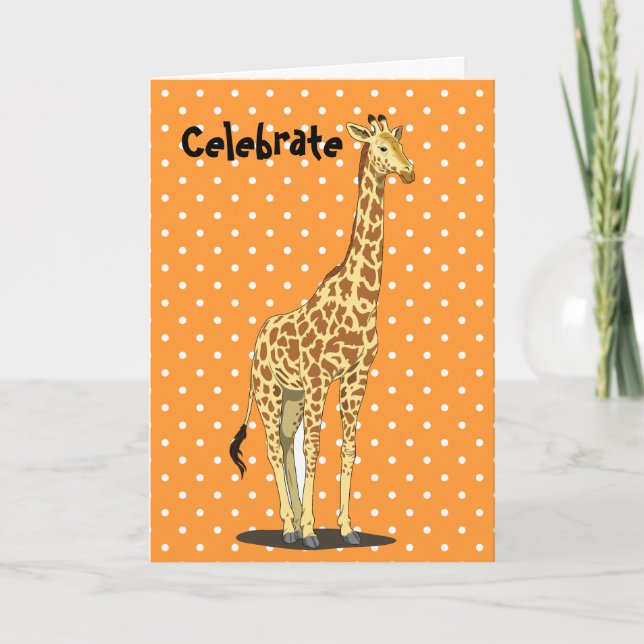 Sweet Giraffe Card (Front)