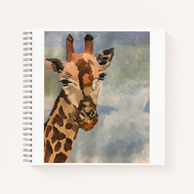 Sweet giraffe on journal (Front)