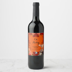Sweet giraffe  wine label