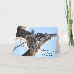 Sweet Giraffes, Anniversary Card