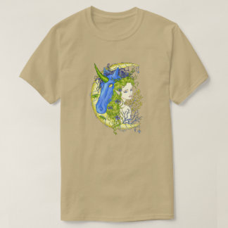 Sweet girl and unicorn drawing T-Shirt