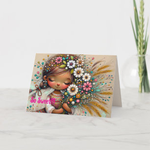 SWEET GIRL BIRTHDAY CARD