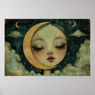 Sweet Girl in the Moon Poster