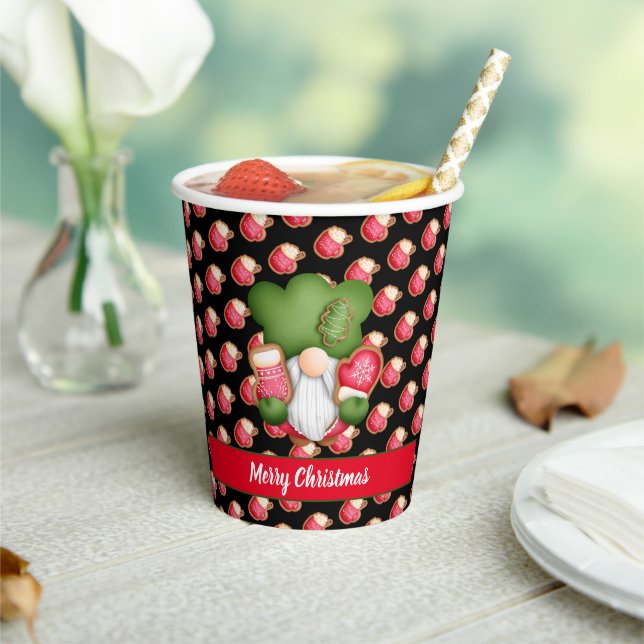 Sweet Gnome Customise Colour and Text Paper Cups (Insitu)